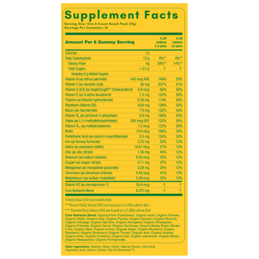 KIDS SUPERFOODS GREENS GUMMIES SUGAR FREE